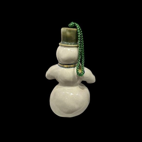 Vintage Louisville Stoneware Snowman Christmas Tree Ornament Pottery 5.5” Art - Picture 4 of 8